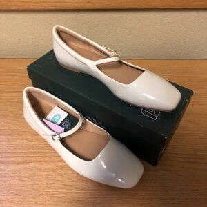 Wild Fables Elsa Mary Jane Ballet Flats White